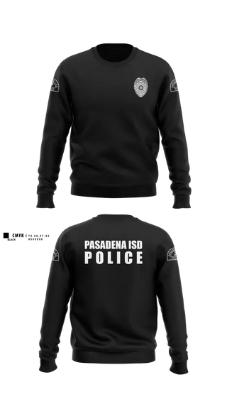 Crew Neck Sweatshirt, Pasadena I.S.D., Police, Teamtime, Team time, sublimation, custom sports apparel, team uniforms, spirit wear, spiritwear, sports uniforms, custom shirts, team store, custom team store, fundraiser sports, apparel fundraiser