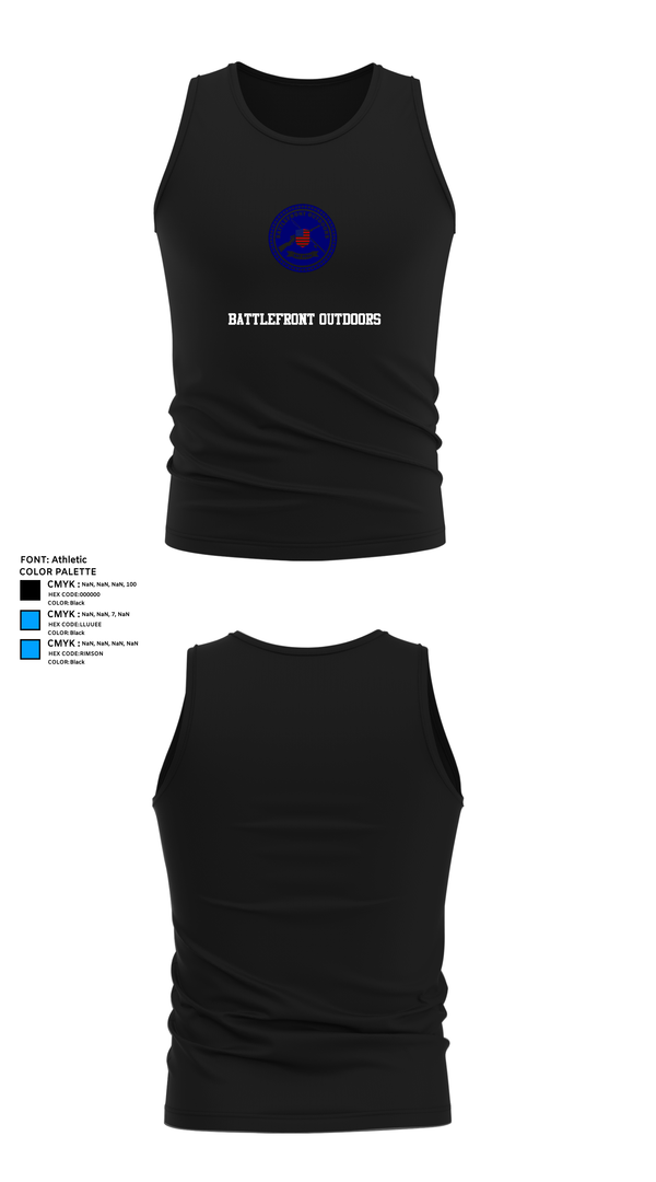Tank Top, Battlefront Outdoors, , Teamtime, Team time, sublimation, custom sports apparel, team uniforms, spirit wear, spiritwear, sports uniforms, custom shirts, team store, custom team store, fundraiser sports, apparel fundraiser