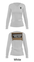 Chesapeake Police 31740007 Women's Long Sleeve V-neck Shirt - 11