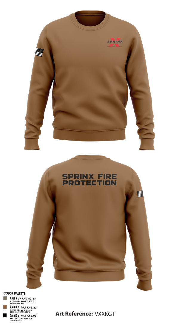 Crew Neck Sweatshirt, SPRINX FIRE PROTECTION, , Teamtime, Team time, sublimation, custom sports apparel, team uniforms, spirit wear, spiritwear, sports uniforms, custom shirts, team store, custom team store, fundraiser sports, apparel fundraiser