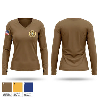 Womens Long Sleeve Vneck Shirt, investigations ccso, Police, Teamtime, Team time, sublimation, custom sports apparel, team uniforms, spirit wear, spiritwear, sports uniforms, custom shirts, team store, custom team store, fundraiser sports, apparel fundraiser