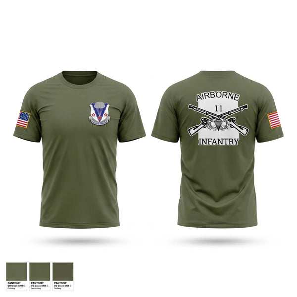 Old School Cotton Feel Shirt, A Co 2-134 IN BN ABN, National Guard, Teamtime, Team time, sublimation, custom sports apparel, team uniforms, spirit wear, spiritwear, sports uniforms, custom shirts, team store, custom team store, fundraiser sports, apparel fundraiser