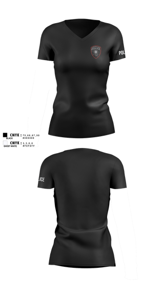 Womens Short Sleeve Vneck Shirt, SLPD, Police, Teamtime, Team time, sublimation, custom sports apparel, team uniforms, spirit wear, spiritwear, sports uniforms, custom shirts, team store, custom team store, fundraiser sports, apparel fundraiser