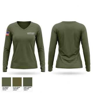 Womens Long Sleeve Vneck Shirt, 1st infantry division fort Riley Kansas, Bowling, Teamtime, Team time, sublimation, custom sports apparel, team uniforms, spirit wear, spiritwear, sports uniforms, custom shirts, team store, custom team store, fundraiser sports, apparel fundraiser