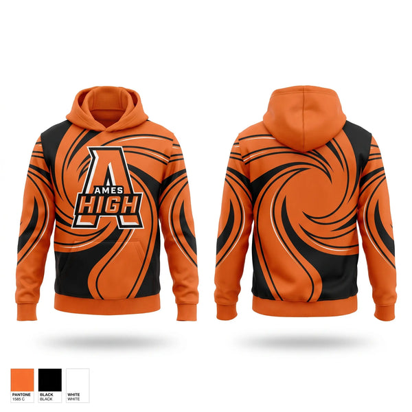 Hoodie, Ames Little Cyclones, Men's Basketball, Teamtime, Team time, sublimation, custom sports apparel, team uniforms, spirit wear, spiritwear, sports uniforms, custom shirts, team store, custom team store, fundraiser sports, apparel fundraiser