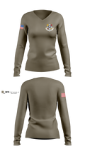 MDWG Group 1 Women's Long Sleeve V-neck Shirt - 2