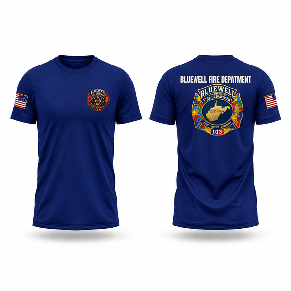 Bluewell Volunteer Fire Department Short Sleeve Performance Shirt - 1