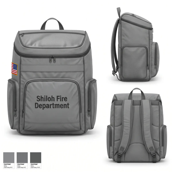 Gear Bag, Shiloh Fire Department, Fire Department, Teamtime, Team time, sublimation, custom sports apparel, team uniforms, spirit wear, spiritwear, sports uniforms, custom shirts, team store, custom team store, fundraiser sports, apparel fundraiser
