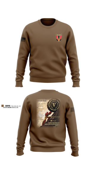 Crew Neck Sweatshirt, D/2-43, Army, Teamtime, Team time, sublimation, custom sports apparel, team uniforms, spirit wear, spiritwear, sports uniforms, custom shirts, team store, custom team store, fundraiser sports, apparel fundraiser