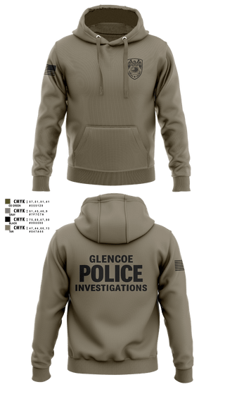 Hoodie, Glencoe Investigations, Police, Teamtime, Team time, sublimation, custom sports apparel, team uniforms, spirit wear, spiritwear, sports uniforms, custom shirts, team store, custom team store, fundraiser sports, apparel fundraiser