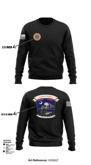 Crew Neck Sweatshirt, 4th Medical Logistics, Marines, Teamtime, Team time, sublimation, custom sports apparel, team uniforms, spirit wear, spiritwear, sports uniforms, custom shirts, team store, custom team store, fundraiser sports, apparel fundraiser