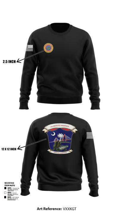 4th Medical Logistics 59116448 Crew Neck Sweatshirt - 103