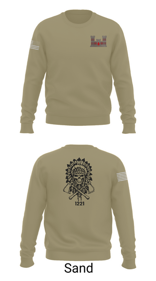 Crew Neck Sweatshirt, 1221st Route Clearance Co., National Guard, Teamtime, Team time, sublimation, custom sports apparel, team uniforms, spirit wear, spiritwear, sports uniforms, custom shirts, team store, custom team store, fundraiser sports, apparel fundraiser