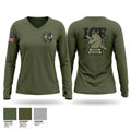 Fugitive operations 926546 Women's Long Sleeve V-neck Shirt - 1