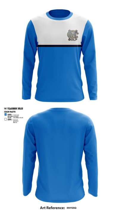 Moore County Golf 13386154 Long Sleeve Performance Shirt 2