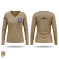 660 AMXS 4105175 Women's Long Sleeve V-neck Shirt - 1