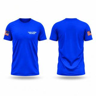 Old School Cotton Feel Shirt, Castro Valley Fire Dept, Fire Department, Teamtime, Team time, sublimation, custom sports apparel, team uniforms, spirit wear, spiritwear, sports uniforms, custom shirts, team store, custom team store, fundraiser sports, apparel fundraiser