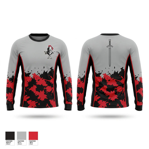 Long Sleeve Performance Shirt, Knights Track Club, Track & Field, Teamtime, Team time, sublimation, custom sports apparel, team uniforms, spirit wear, spiritwear, sports uniforms, custom shirts, team store, custom team store, fundraiser sports, apparel fundraiser