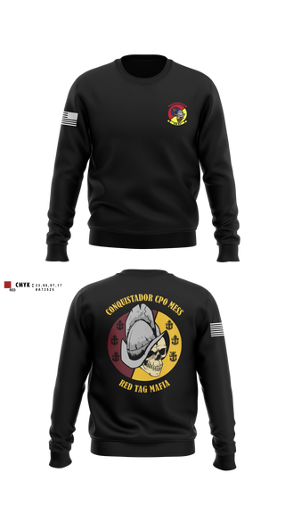 Crew Neck Sweatshirt, VR-57 CHIEFS MESS, Navy, Teamtime, Team time, sublimation, custom sports apparel, team uniforms, spirit wear, spiritwear, sports uniforms, custom shirts, team store, custom team store, fundraiser sports, apparel fundraiser