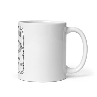 Ryders Don’t Play MC 69591351 White Glossy Mug - Small