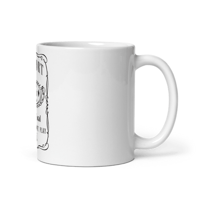 Ryders Don’t Play MC 69591351 White Glossy Mug - Small
