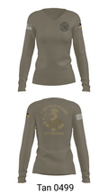1-320th 33901003 Women's Long Sleeve V-neck Shirt - 77