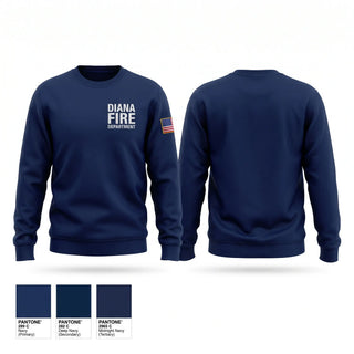 Crew Neck Sweatshirt, Diana Fire Department, Fire Department, Teamtime, Team time, sublimation, custom sports apparel, team uniforms, spirit wear, spiritwear, sports uniforms, custom shirts, team store, custom team store, fundraiser sports, apparel fundraiser