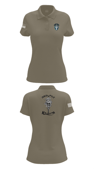 Womens Short Sleeve Performance Polo, , Army, Teamtime, Team time, sublimation, custom sports apparel, team uniforms, spirit wear, spiritwear, sports uniforms, custom shirts, team store, custom team store, fundraiser sports, apparel fundraiser