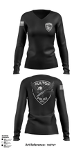 Fulton Police Department 27138775 Women's Long Sleeve V-neck Shirt - 1
