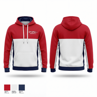 Pono Baseball 85468751 Zip Hoodie - 1