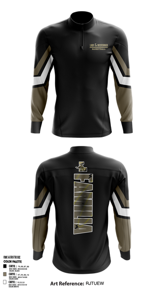 Quarter Zip Jacket, Lubbock High Lady Westerners, Women's Basketball, Teamtime, Team time, sublimation, custom sports apparel, team uniforms, spirit wear, spiritwear, sports uniforms, custom shirts, team store, custom team store, fundraiser sports, apparel fundraiser
