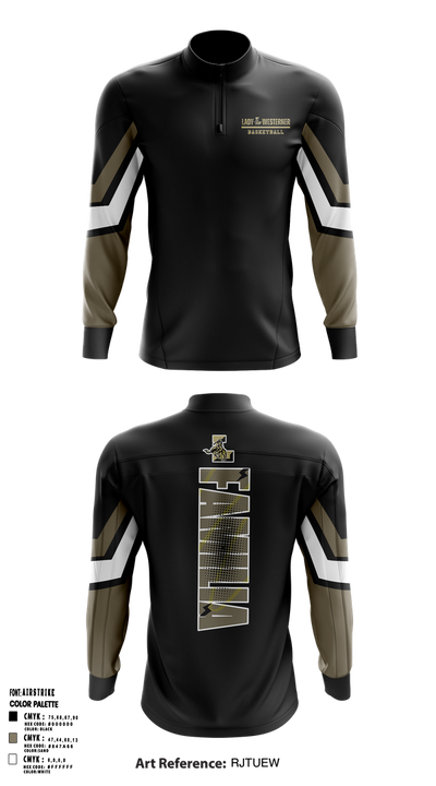 Lubbock High Lady Westerners 45584403 Quarter Zip Jacket - 1