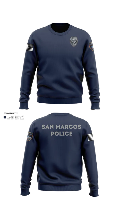 San marcos police - field force 1789471 Crew Neck Sweatshirt - 100
