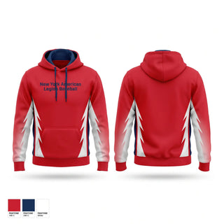 Hoodie, New York American Legion Baseball, Baseball, Teamtime, Team time, sublimation, custom sports apparel, team uniforms, spirit wear, spiritwear, sports uniforms, custom shirts, team store, custom team store, fundraiser sports, apparel fundraiser