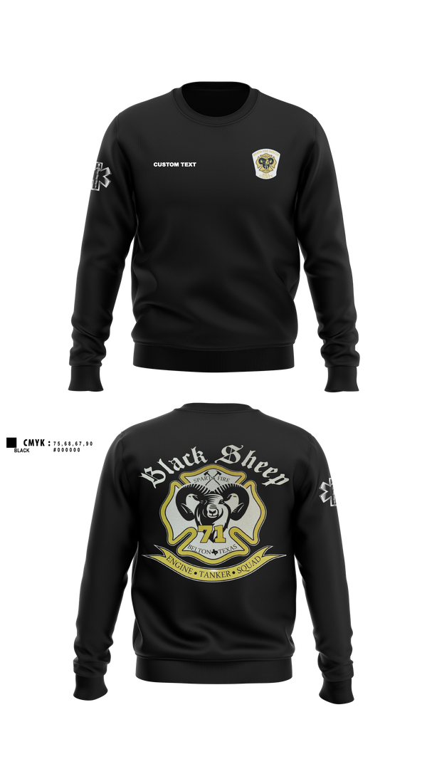 Crew Neck Sweatshirt, Sparta Fire/Rescue, Fire Department, Teamtime, Team time, sublimation, custom sports apparel, team uniforms, spirit wear, spiritwear, sports uniforms, custom shirts, team store, custom team store, fundraiser sports, apparel fundraiser