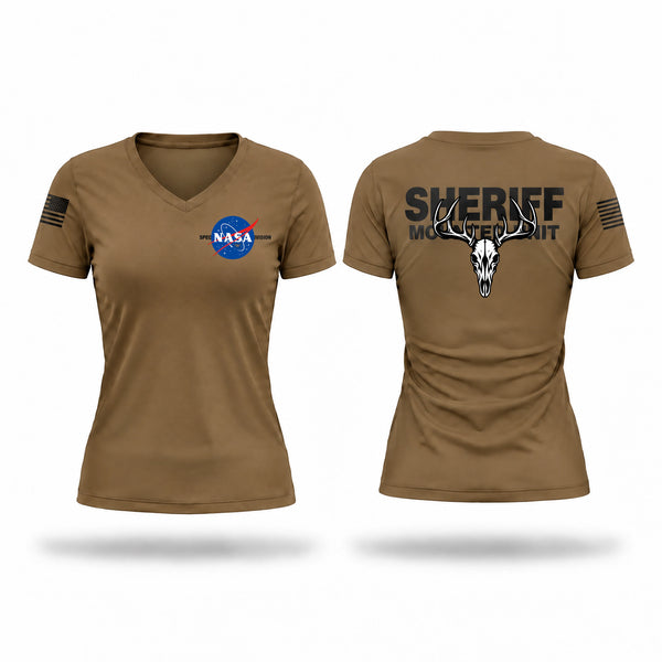 Womens Short Sleeve Vneck Shirt, Mounted Unit, Police, Teamtime, Team time, sublimation, custom sports apparel, team uniforms, spirit wear, spiritwear, sports uniforms, custom shirts, team store, custom team store, fundraiser sports, apparel fundraiser