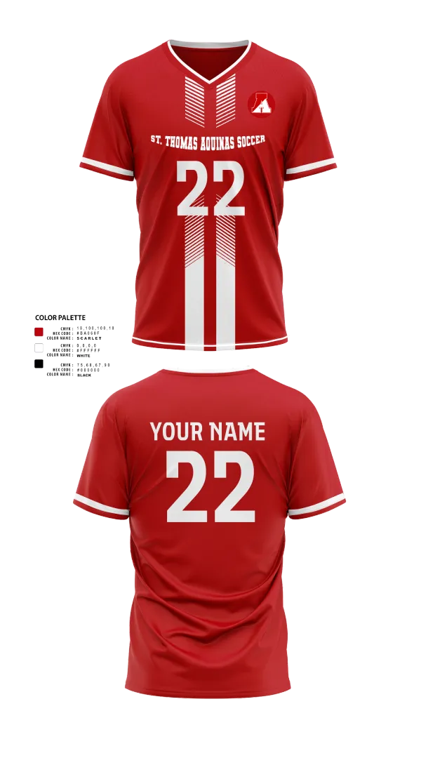 Womens Soccer Jersey, St. Thomas Aquinas Soccer, Women's Soccer, Teamtime, Team time, sublimation, custom sports apparel, team uniforms, spirit wear, spiritwear, sports uniforms, custom shirts, team store, custom team store, fundraiser sports, apparel fundraiser