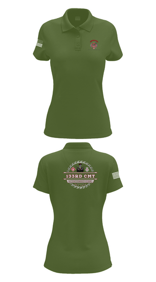 Womens Short Sleeve Performance Polo, 133rd Construction Management Team, , Teamtime, Team time, sublimation, custom sports apparel, team uniforms, spirit wear, spiritwear, sports uniforms, custom shirts, team store, custom team store, fundraiser sports, apparel fundraiser