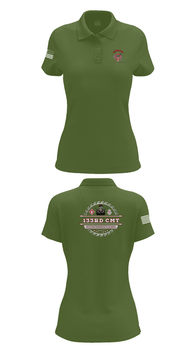 133rd Construction Management Team 6811495 Women's Short Sleeve Performance Polo  - 55