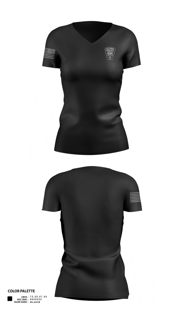 Womens Short Sleeve Vneck Shirt, Criminal Investigation Unit, Police, Teamtime, Team time, sublimation, custom sports apparel, team uniforms, spirit wear, spiritwear, sports uniforms, custom shirts, team store, custom team store, fundraiser sports, apparel fundraiser