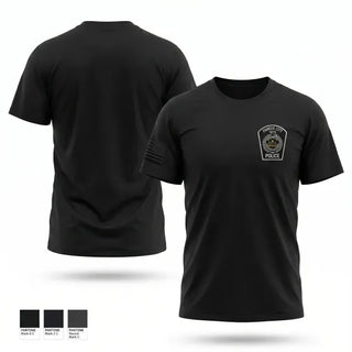 Old School Cotton Feel Shirt, City of Parker Police Department, Police, Teamtime, Team time, sublimation, custom sports apparel, team uniforms, spirit wear, spiritwear, sports uniforms, custom shirts, team store, custom team store, fundraiser sports, apparel fundraiser