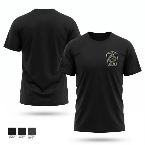 City of Parker Police Department 39269257 Old School Cotton Feel Shirt - 1
