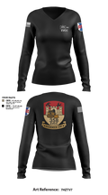 358 EVCC 70484950 Women's Long Sleeve V-neck Shirt - 6