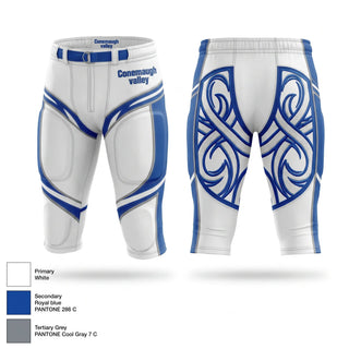 Integrated Football Pants, Conemaugh valley, , Teamtime, Team time, sublimation, custom sports apparel, team uniforms, spirit wear, spiritwear, sports uniforms, custom shirts, team store, custom team store, fundraiser sports, apparel fundraiser
