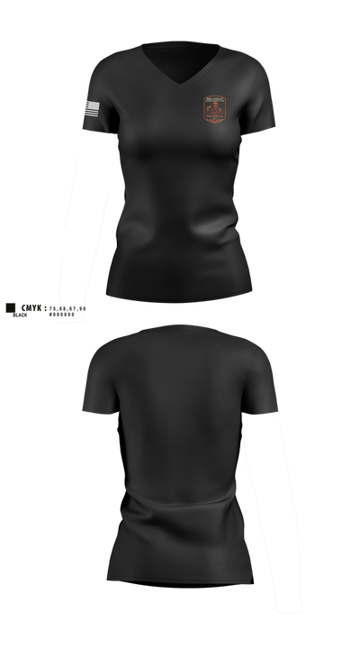 Wellsville TRT 21200750 Women's Short Sleeve V-neck Shirt - 4