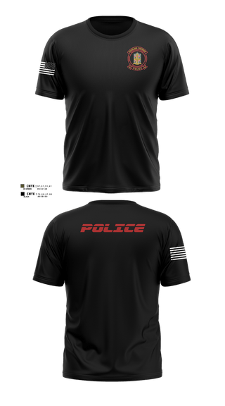 Old School Cotton Feel Shirt, Douglass Township Police Department, Police, Teamtime, Team time, sublimation, custom sports apparel, team uniforms, spirit wear, spiritwear, sports uniforms, custom shirts, team store, custom team store, fundraiser sports, apparel fundraiser
