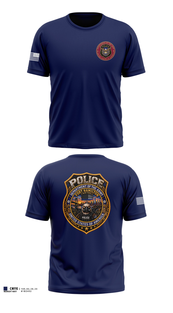Short Sleeve Performance Shirt, Fort Hamilton Police, Police, Teamtime, Team time, sublimation, custom sports apparel, team uniforms, spirit wear, spiritwear, sports uniforms, custom shirts, team store, custom team store, fundraiser sports, apparel fundraiser