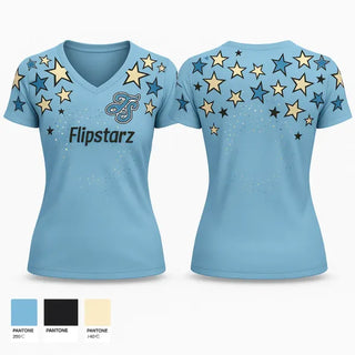 Womens Short Sleeve Vneck Shirt, Flipstarz, Spirit Store, Teamtime, Team time, sublimation, custom sports apparel, team uniforms, spirit wear, spiritwear, sports uniforms, custom shirts, team store, custom team store, fundraiser sports, apparel fundraiser