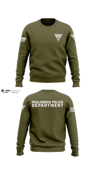 Crew Neck Sweatshirt, Paulsboro Police Department, Police, Teamtime, Team time, sublimation, custom sports apparel, team uniforms, spirit wear, spiritwear, sports uniforms, custom shirts, team store, custom team store, fundraiser sports, apparel fundraiser