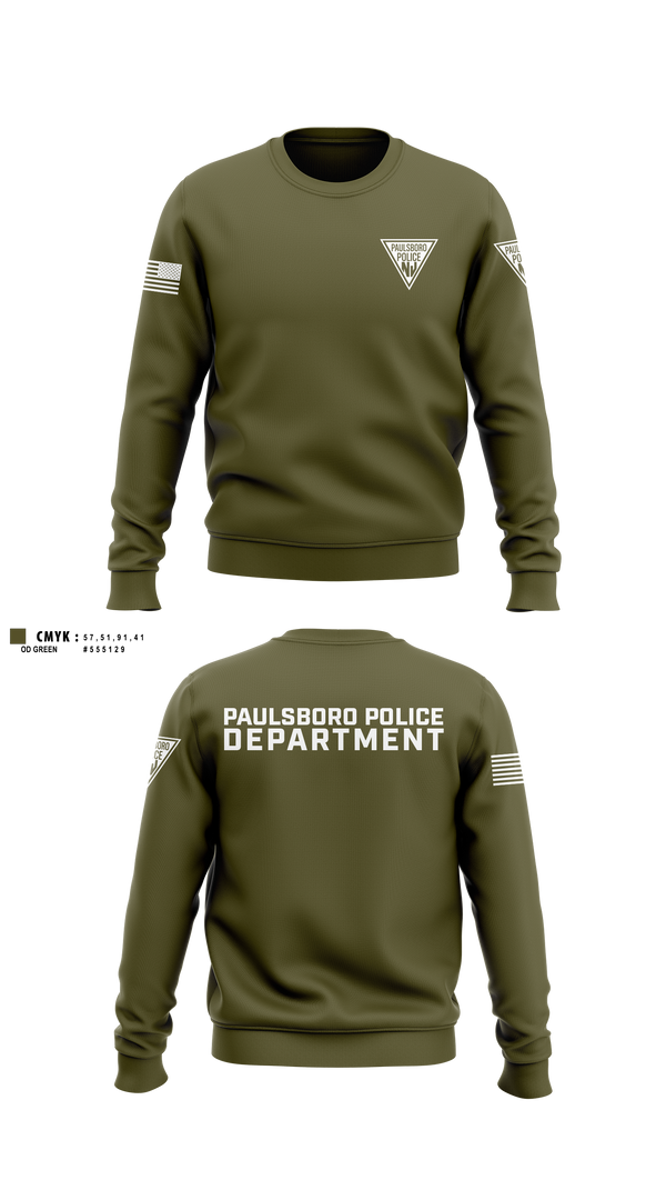 Crew Neck Sweatshirt, Paulsboro Police Department, Police, Teamtime, Team time, sublimation, custom sports apparel, team uniforms, spirit wear, spiritwear, sports uniforms, custom shirts, team store, custom team store, fundraiser sports, apparel fundraiser